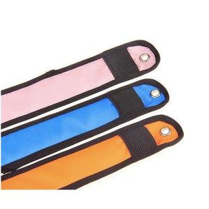 Slap Snap Bracelets Nylon LED Sports Bandle de bracele