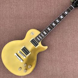 Slash elektrische gitaar, gouden top, palissander toets, frets binding, hoge kwaliteit gitaar, gratis verzending