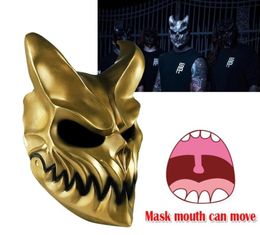Massacre pour prévaloir Alex Terrible Masks Prop Cosplay Mask Halloween Party Deathcore Darkness Mask 2009295365738