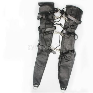 Bondage Slave Hand Arm binder Guantes PU Cuero Restricción Guantes Esposas Armbinder Nuevo A875