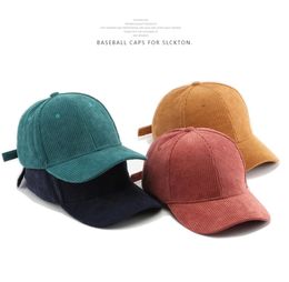 Sleckton Fashion Baseball Cap pour femmes et hommes Corduroy Hat Girls Caps Casual Automne Outdoor Sports Chapeaux Unisexe Gorras 2206097932434