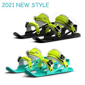 Luge 1 paire de modèles universels patins de Ski chaussures Skiboard snowboards Mini Snowblades patins pour Sports de plein air Ski 231116