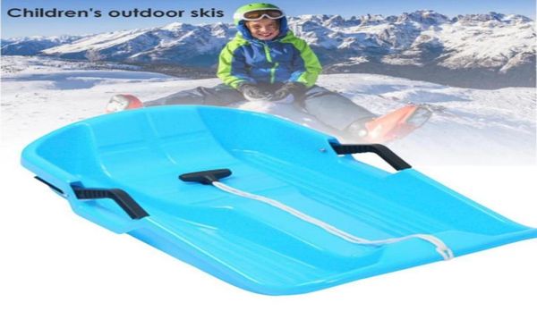 Luge 140 kg charge épaissir enfants adulte neige luge luge planche de Ski traîneau extérieur herbe sable curseur planches en plastique Luge 2210083899906