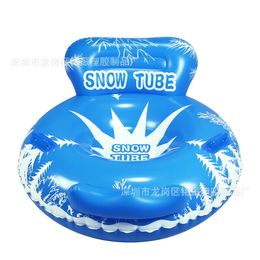 Anneau de Ski inclinable gonflable simple de luge, résistant à l'usure, en PVC, pour Snowboard, neige, adulte, vente en gros, 231215