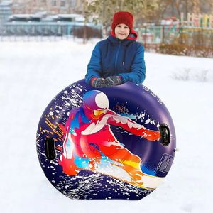 Trineo Esquí Tubo de nieve Trineo inflable Círculo de esquí Trineo flotante engrosado para niños Anillo de esquí para adultos Suministros de esquí al aire libre de invierno 231201