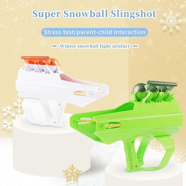 Trineo Snowball Cannon er Maker Shaper redondo y juego de lucha de nieve de invierno para niños 230922