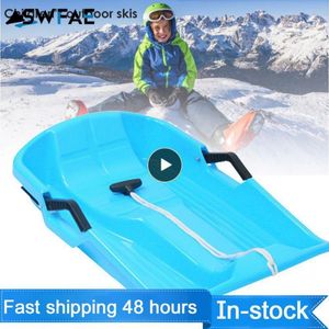 Rodelen Solid Snow Sled Speeder Flyer Flying Board Rodelslee met trektouw en handgrepen voor wintersport 231017