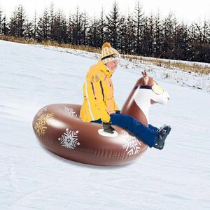Luge d'hiver Ski luge épaissir PVC gonflable Husky SnowBoard Sports de plein air bateau anneau de Ski résistant au froid gonfler Tube de neige 231215