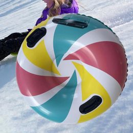 Tube de neige d'hiver de luge 35.83 pouces enfants adultes traîneau de luge gonflable traîneau à neige 231213