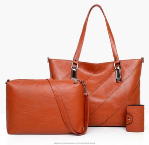 Sacs fourre-tout élégants pour femmes, Design de Style minimaliste, sac à main de grande capacité, trois pièces Composite décontracté, sac à bandoulière pour dames
