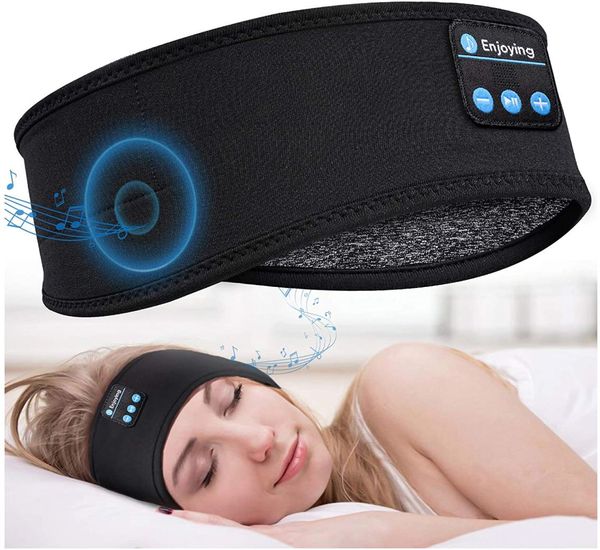 Écouteurs de sommeil Bluetooth 50 Bandeau de casque de sommeil 10h Musique Soft Elastic Contrôle Contrôle Contrôle Gifts8297524