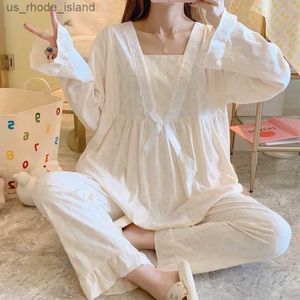 Sleep Lounge 100% coton pur mince double z High z femme enceinte Care Sweet Pyjama ensemble femme enceinte Pajamasl2404