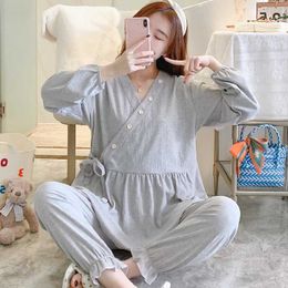 Sleep Lounge 65% Pyon Pyjama de soins de maternité en coton pur