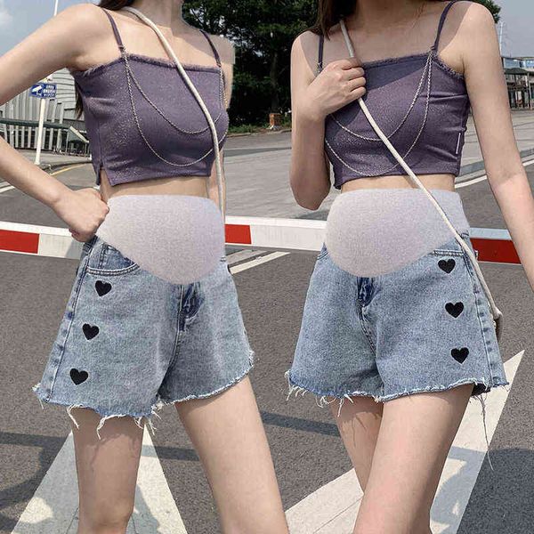 Sleep Lounge Shorts pour femmes enceintes Summer Wear High Wai J220823
