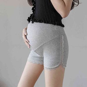 Slaaplounge vrouwen zwangere shorts zwangerschap kanten elast j220823