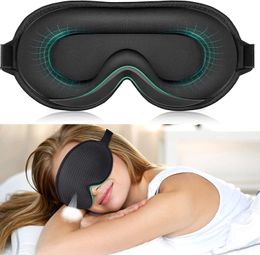 Sleep Masks 3D Mask Sleeping Eye 100 Lights Blockout para Hombres Mujeres Cool Sports Fabric Cover TravelNapNight 230729