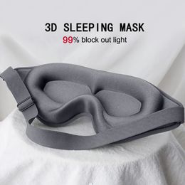 Máscaras para dormir Máscara para dormir 3D Venda para los ojos Ayuda para dormir Máscara para los ojos Espuma de memoria suave Máscara facial Sombra para ojos 99% Luz de bloqueo Slaapmasker Parche para cubrir los ojos 230923