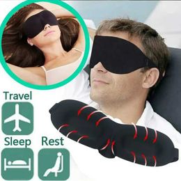 Masques de sommeil 3D Masque de sommeil Natural Sleeping Eye Mask Couverture Couverture ombre Patch Femme Hommes Soft Portable Bounsel Roll Travel Eyepatch 1PCS 527