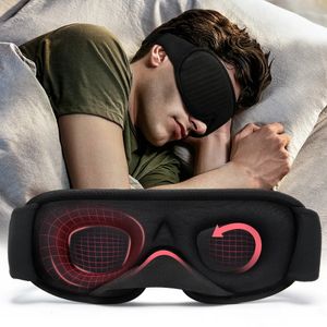 Masques de sommeil Masque de sommeil 3D Bloquer la lumière pour les yeux Aide douce pour les yeux de voyage Masque de nuit respirant Slaapmasker 231024