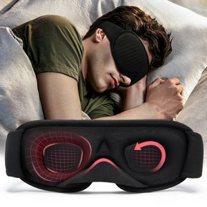 Sleep Masks 3D Sleeping Mask Block Out Light Sleep Mask For Eyes Soft Sleeping Aid Eye Mask for Travel Eyeshade Night Breathable Slaapmasker 231030