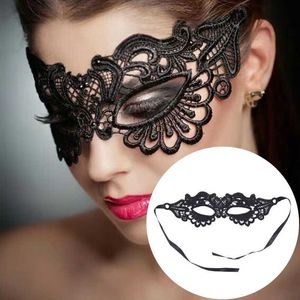 Slaapmaskers Adult Party Lace Mask Princess Dance Props Halloween Props Black Fun Eye Mask J230602