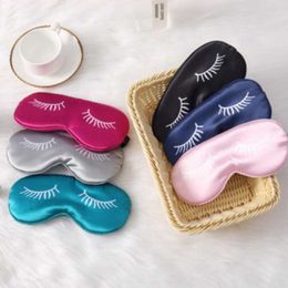 Masques de sommeil Cartoon Cils Masque de sommeil Soulage la fatigue Confort Eyeshade Eye Cover Accueil Pause déjeuner Voyage Sleeping Eye Mask Eyepatch J230602