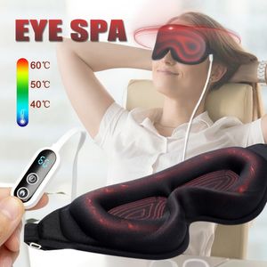 Slaapmaskers Elektrisch verwarmd oogmasker Kompres Verlicht droge ogen Vermoeidheid Donkere kringen Slaapmasker Eyecover SPA Warme behandeling 230729