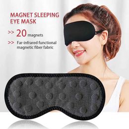 Masques de sommeil Soins des yeux Tourmaline Rayon infrarouge lointain Masseur Soulagement de la fatigue Masque profond Ombre Couverture magnétique avec bandeau 231116