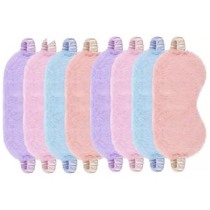 Masques de sommeil Masque pour les yeux Dormir avec les yeux bandés en peluche Femmes Couverture Couvre Fluffy Furry Shade Patch Hommes Patches Enfants Doux Sieste Mignon 230715