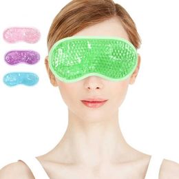 Máscaras para dormir máscaras de ojos gel compresa de hielo doble uso de calor con máscaras frías relajar fatiga anti insomnio para dormir para dormir cuidadoso gel máscara de sueño Q240527