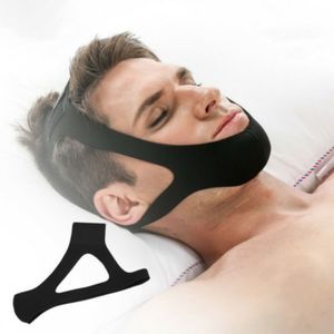 Slaapmaskers Neopreen Anti-snurken Stop Snurken Kinband Riem Apneu Kaak Oplossing Ondersteuning Unisex 230921