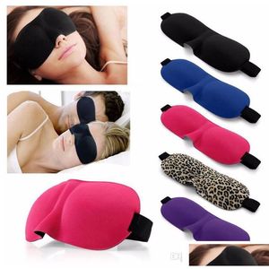 Masques de sommeil Nouveau masque pour les yeux 3D Shade Er Rest Eyeblindfold Shield Travel Slee Help Eyeshade Drop Delivery Health Beauty Vision Care Dhtxd