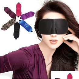 Slaapmaskers Nieuw Sale 3D Rest Travel Eye Mask Sponge Er Blindfold Shade Eyeshade 13 Colors In Stock Drop Delivery Health Beauty Vision Dhivf