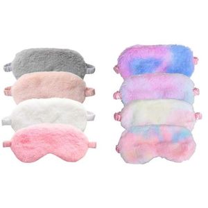 Masques de sommeil en peluche couvre oculaire de sommeil Masque de sommeil en soie Boulangers Boulangers Rabbit Hair Warm Dream Night Bandage Aid Band Tepatches Relax Travel Q240527