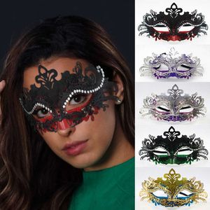 Slaap Maskers Sexy Dames Gemaskerd Bal Masker Venetiaanse Partij Oogmasker Lace Up Nieuwe Zwarte Carnaval Fancy Dress Kostuum sexy Party Decor J230602