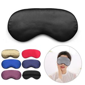 Sleep Masks Silk Sleep Eye Mask Padded Shade Eye Cover Patch Sleeping Mask Eyemask Blindfolds Travel Relax Rest Women Men 231108