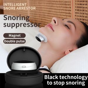 Masques de sommeil Dispositif anti-ronflement intelligent EMS Pulse Stop Snore Améliorer le sommeil Solution efficace Stimulateur de réduction de bruit portable 230915