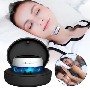 Masques de sommeil Dispositif anti-ronflement intelligent Aucune aide au sommeil Correcteur respiratoire Arrêtez le stimulateur musculaire de la gorge électrique Masseur 230920