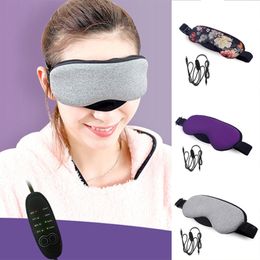 Slaapmaskers Temperatuurregeling Warmte Stoom Katoen Oogmasker Droog Moe Comprimeren USB Pads Verzorging 230626