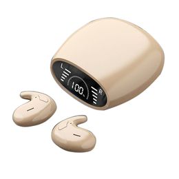 Écouteurs sans fil Sleep TWS pour le jeu de téléphone Apple Bluetooth 5.3 Contrôle tactile Headset Sport Headphones étanches Affichage LED Type-C Boîte de charge Type-C