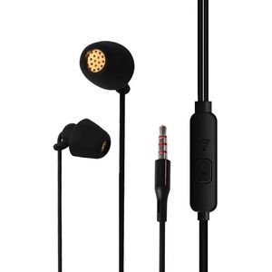 Écouteurs filaires de sommeil avec petits écouteurs en silicone, microphone dans l'oreille, suppression du bruit
