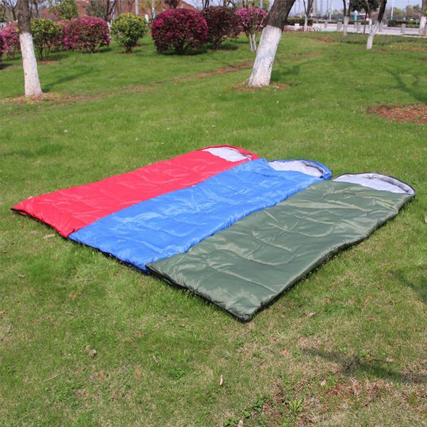 Saco de dormir para una sola persona con cremallera, senderismo, camping, traje, funda, sobre, impermeable