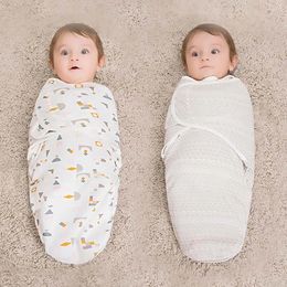 Sacs de couchage 100% coton bébé sac pour né extrait enveloppe Swaddle couverture emmaillotage Wrap Sleepsack fille 230601