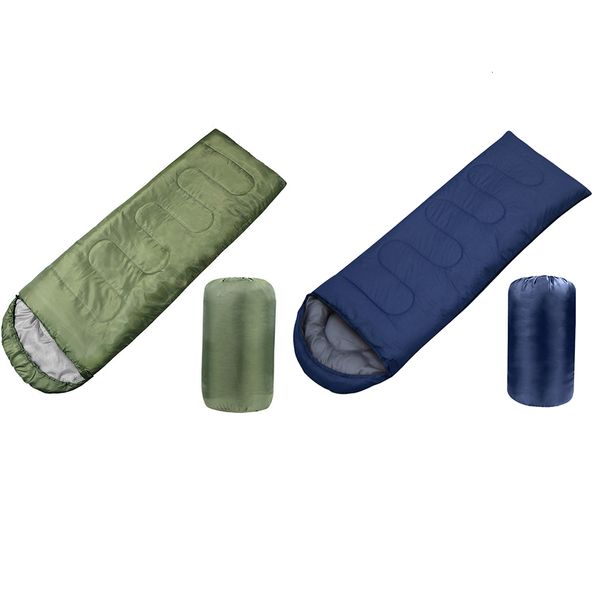 Sacs de Couchage 700/2400g Camping Sac de Couchage Coton Hiver Chaud Froid Enveloppe Sac de Couchage à Capuche Couverture pour Voyage en Plein Air Randonnée Bureau 230323