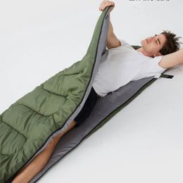 Sacs de couchage 75*210 CM sac de couchage Portable voyage en plein air Camping randonnée Polyester pongé sac de couchage sain doublure avec taie d'oreiller 231113