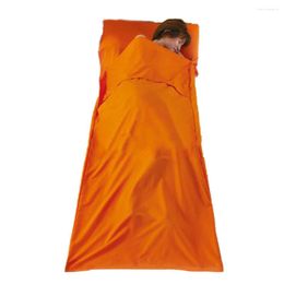 Slaapzakken 75x 210 cm Ultralight Outdoor Indoor Envelop Bag Polyester vezel Draagbare enkele camping Slaap
