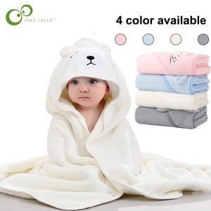 Slaapzakken 80x80 Geboren wrap deken katoen fleece voor 0-12 maanden baby 4 seizoenen absorberend warme kinderen badhanddoek ddj 221122