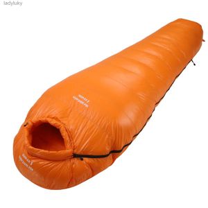 Sacs de couchage 95% sac de couchage en duvet d'oie blanche ultraléger imperméable au froid hiver sac de couchage chaud en plein air randonnée voyage Camping SplicingL240111