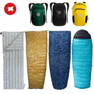 Slaapzakken Aegismax Envelop Type Down slaapzak buiten camping tent Dikke warme bergbeklimmen kunnen worden gesplitst nylon tas dekbed T221022