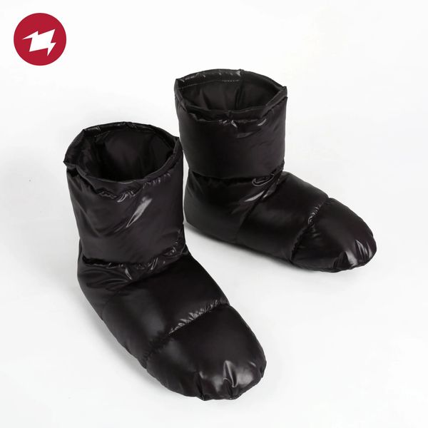 Sacos de dormir AEGISMAX Actualización de botines para acampar al aire libre Zapatillas cálidas de invierno 650 fp Zapatos de plumón de pato Calcetines para pies para saco de dormir Tienda de campaña 231025